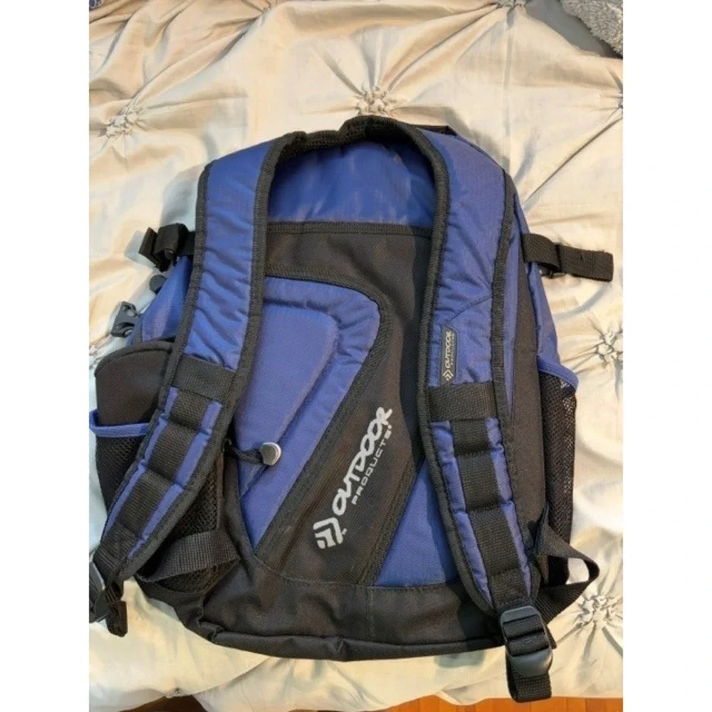 Outdoor Products Odyssey Backpack Blue And Black Excellent Condition